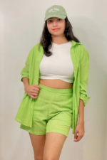 LIGHT GREEN BOY FRIEND SHIRT - Image 3